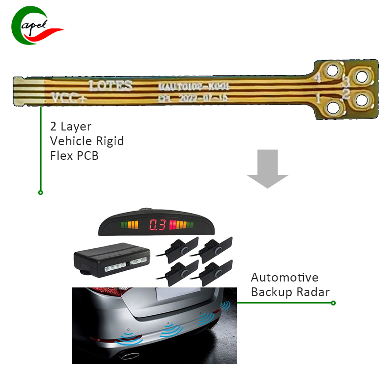 2 layer rigid flex pcb panasonic material for car backup radar