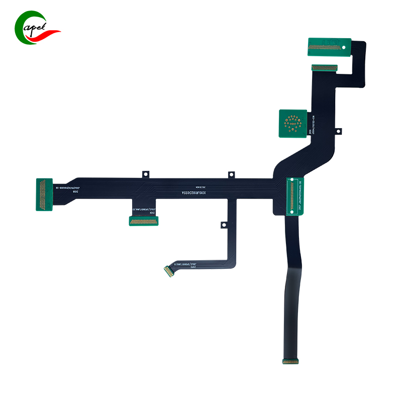 PCB Flex Tegar 10 Lapisan Dengan Timbunan 4+2+4 Untuk Ketenteraan