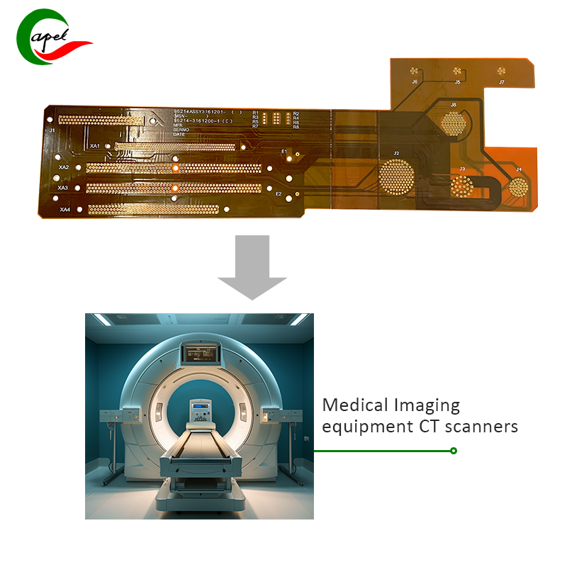 ہمارا جدید ترین 14 پرتوں والا FPC لچکدار سرکٹ بورڈ پیش کر رہا ہے جو میڈیکل امیجنگ آلات جیسے CT سکینر کے لیے ڈیزائن کیا گیا ہے۔
