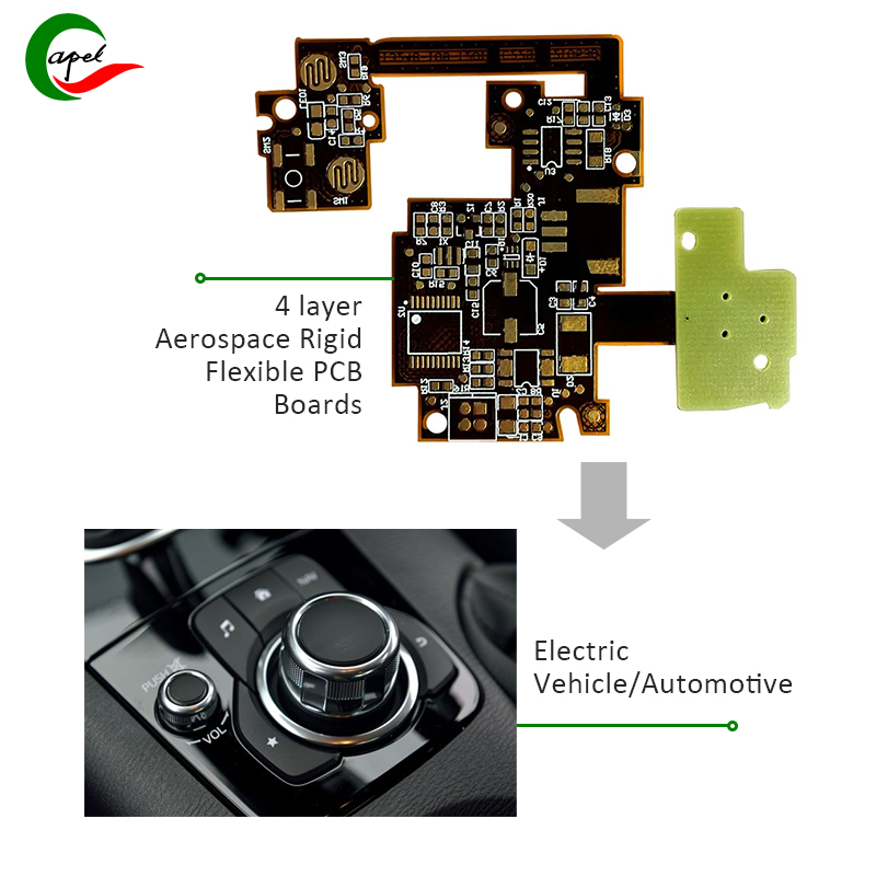 Buannachdan Bùird Cuairt Clò-bhuailte 2 Sreath airson Saothrachadh PCB Flex Carbad Dealain