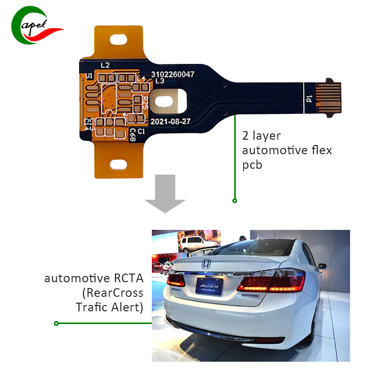 RCTAக்கான எங்கள் உயர்தர 2 அடுக்கு வாகன நெகிழ்வான PCB முன்மாதிரி