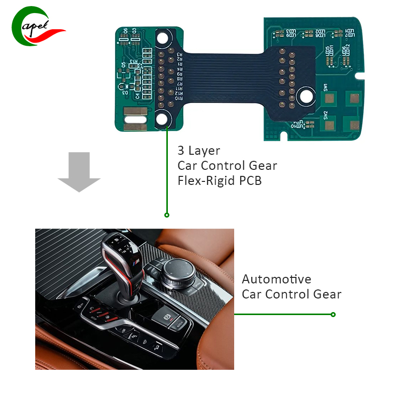 Utilitzeu PCB rígid-flexible de 3 capes per resoldre la complexitat del disseny de plaques de circuit de control d'automoció
