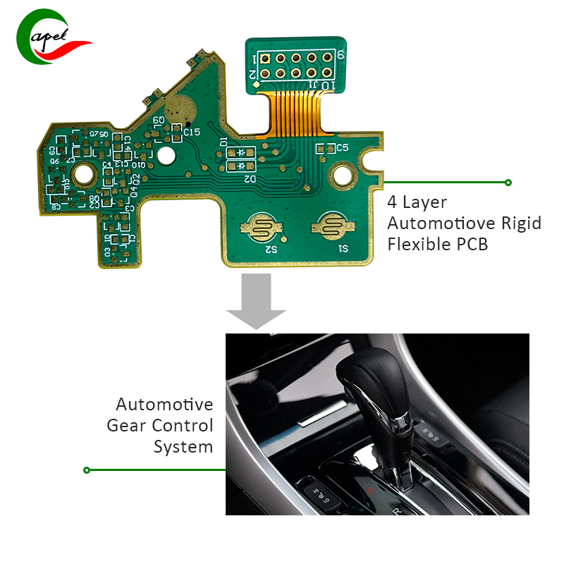 Capel'in 4 katmanlı otomotiv sert esnek PCB'si araç vites kontrol sistemleri için güvenilir bir çözümdür