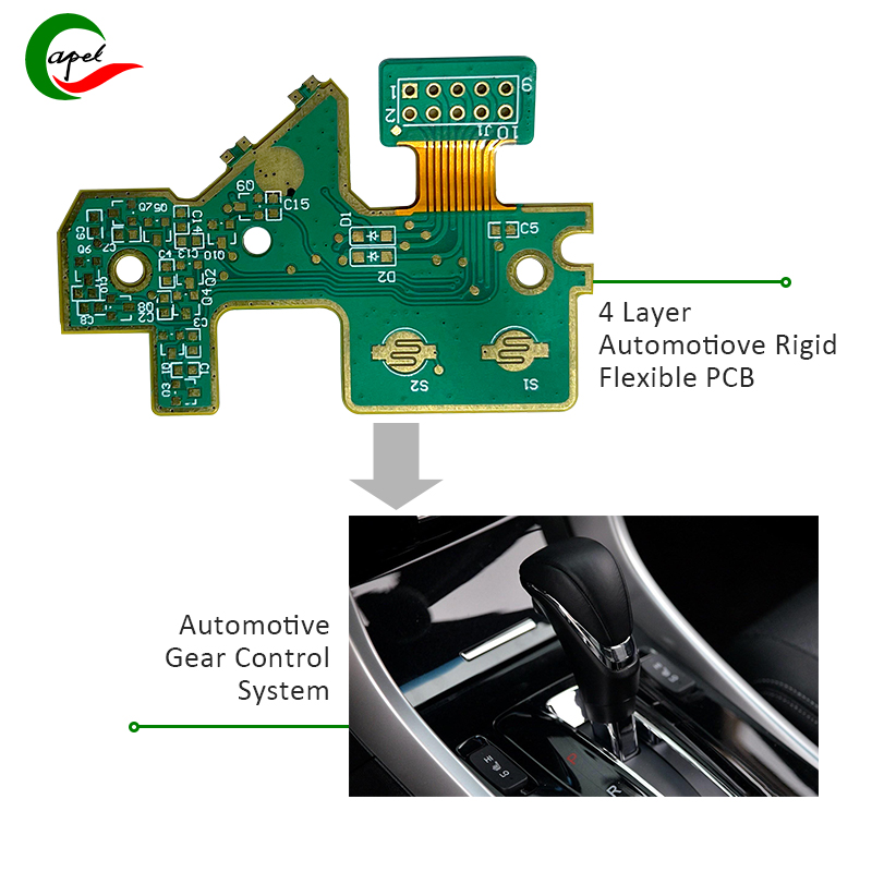 Capel-in 4 qatlı avtomobil sərt çevik PCB-si avtomobil dişli idarəetmə sistemləri üçün etibarlı həlldir