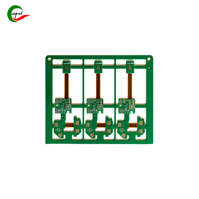 Awtoulag dişli çalşyk düwmesi üçin çalt öwrümli köp gatly Rigid Flex Pcb