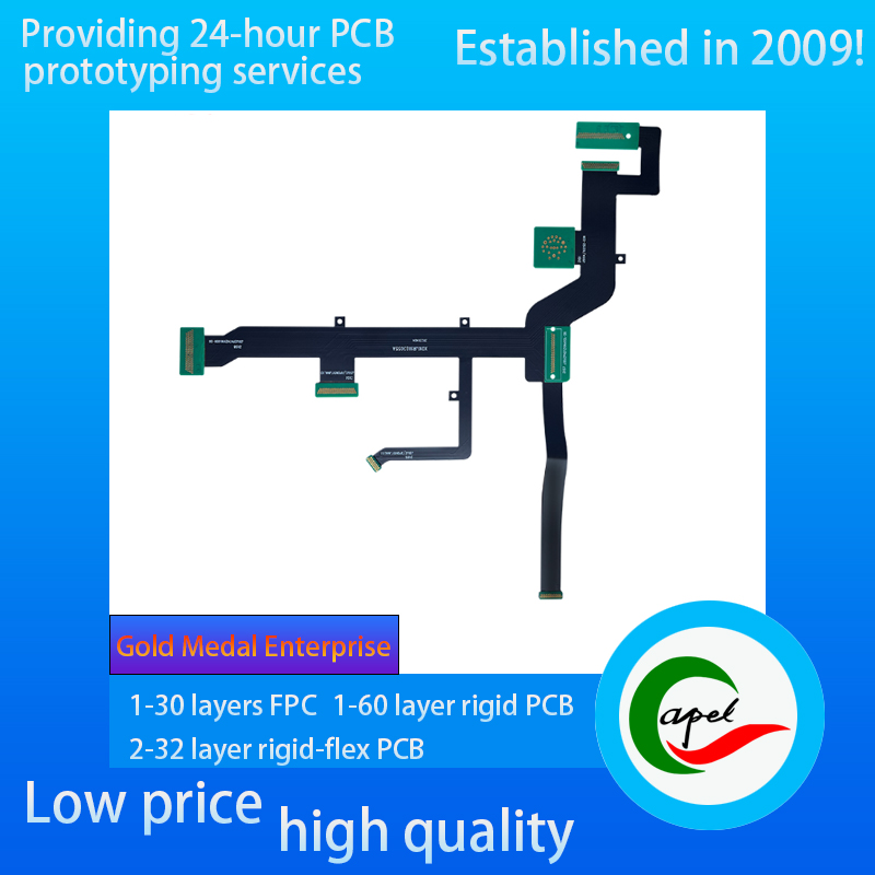 Custom 10 layer Rigid-Flex Circuits Quick Turn Pcb Manufacturers for Military Spacecraft
