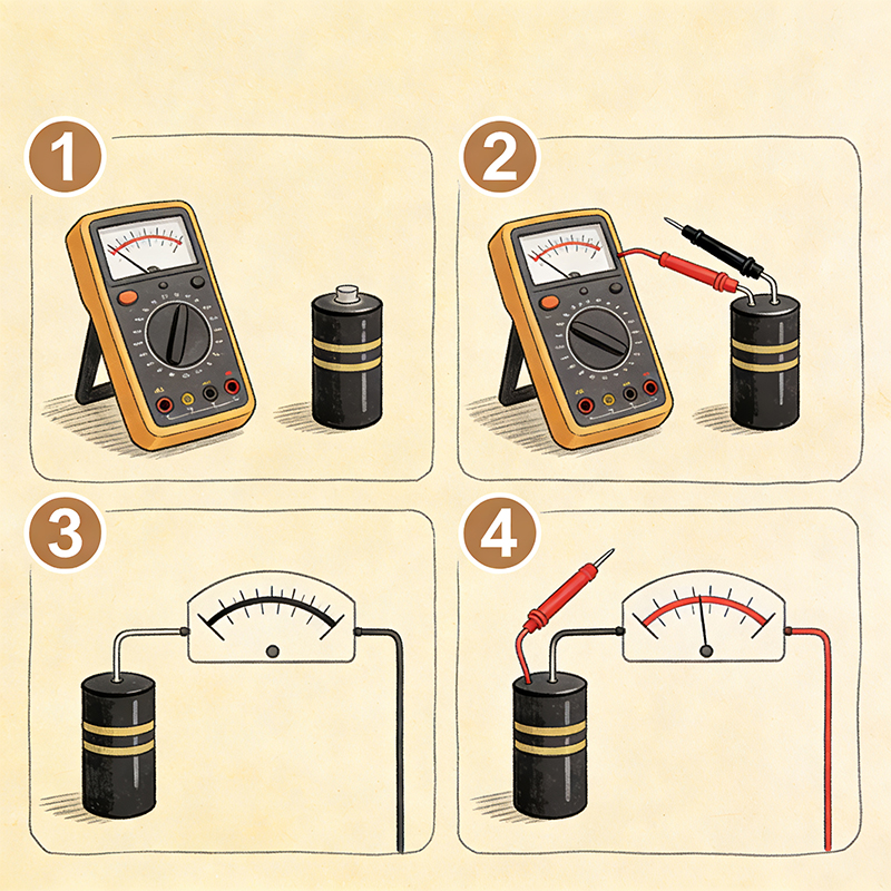 如何用万用表测试电容器.jpg 如何用万用表测试电容器.jpg