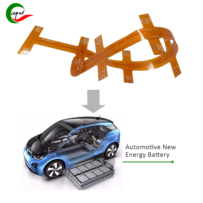2 layer FPC Flexible PCB Automotive Boards New Energy Battery Flex Circuit