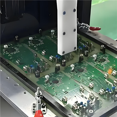 A rigid-flex PCB with a length of approximately 900 mm