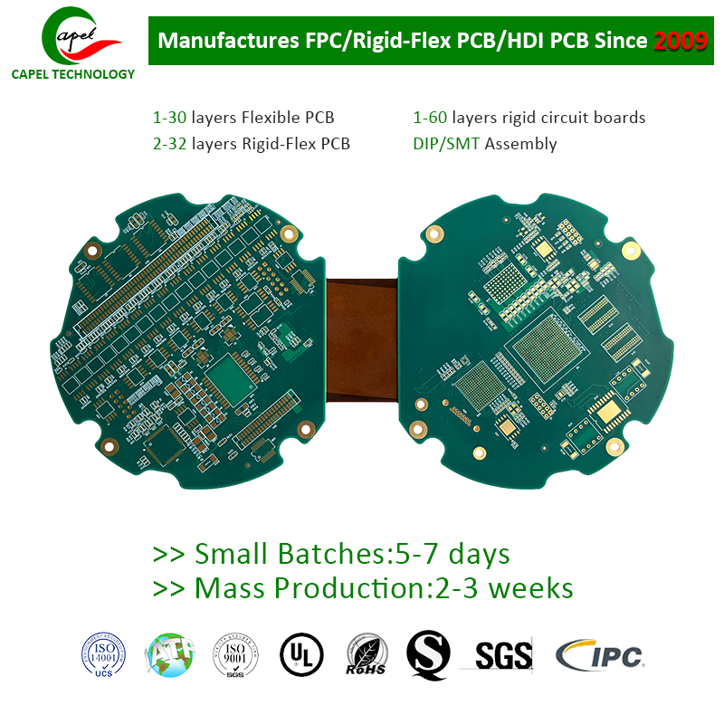 16 laga Rigid-Flex PCB plötur framleiðandi