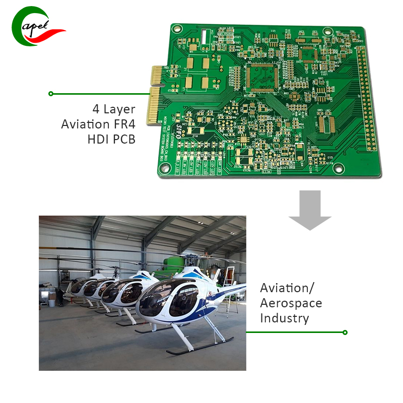 4 Layer Aviation FR4 HDI PCB