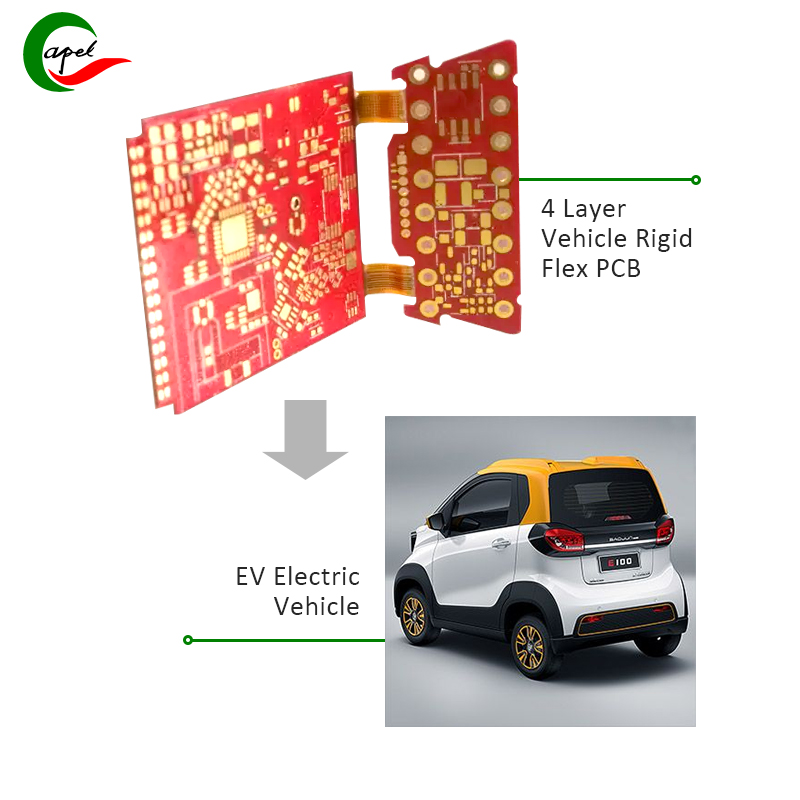 4 slāņu elastīgas PCB lietojumprogrammas automobiļos