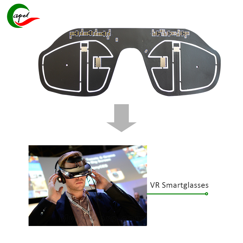 4 lags Flex PCB påføres VR Smartglasses