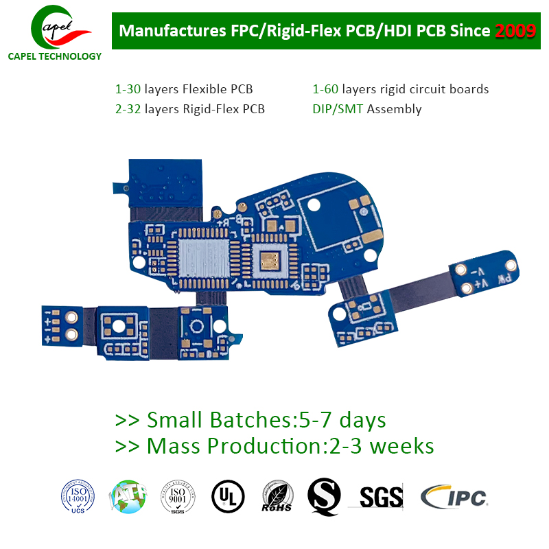 4 ස්ථර Rigid-Flex PCB පුවරු නිෂ්පාදකයා