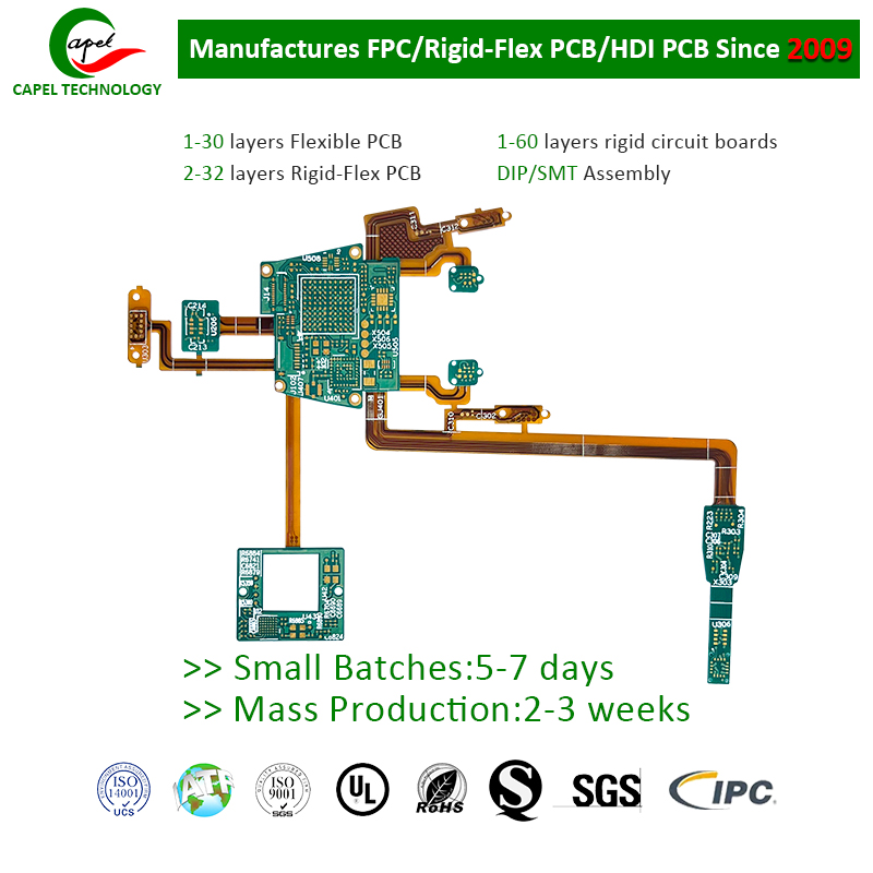 4 layers and 1 level Rigid-Flex Circuit Boards manufacturer