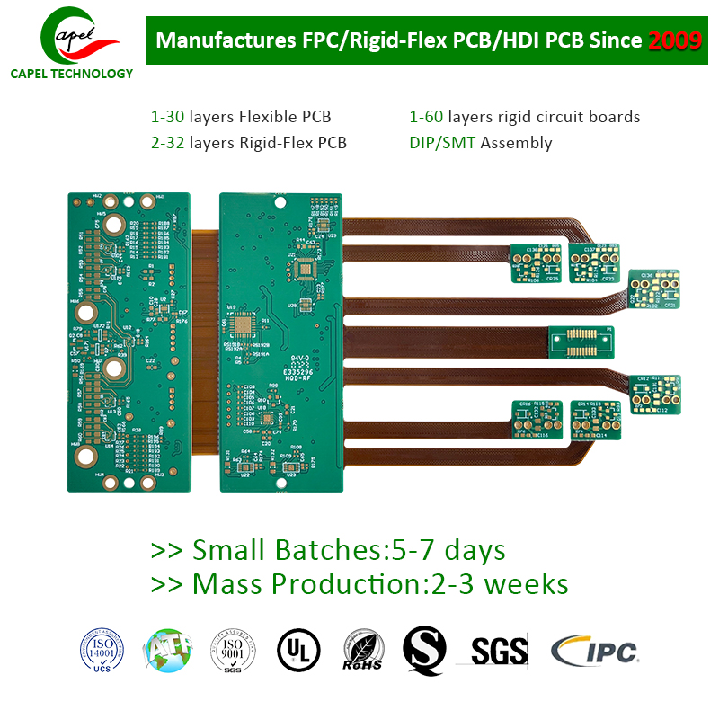 6 saffi Rigid-Flex Printed Circuit Boards manifattur